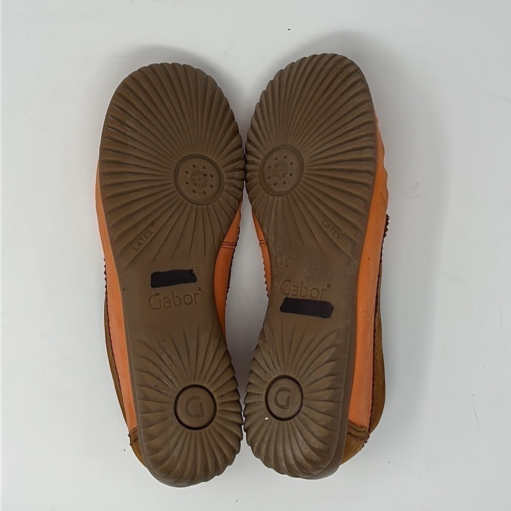 Gabor Orange Slip On Loafers Size UK 4.5 = US 7 - Picture 9 of 10